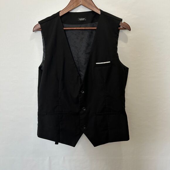 Coofandy Black Dress Vest Size Small - Picture 3 of 8